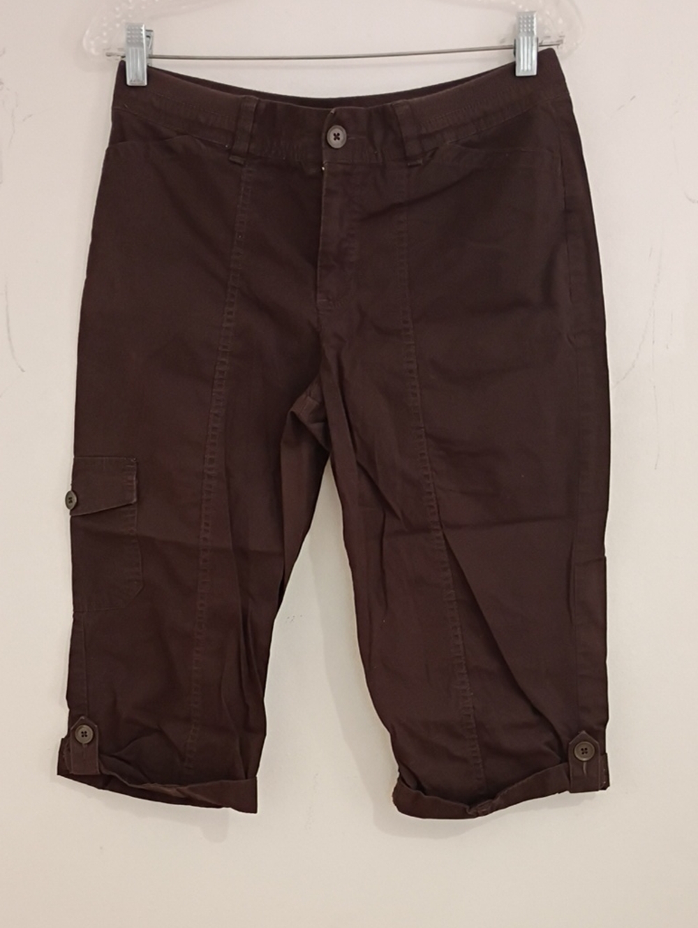 croft & barrow Brown Women's Cargo Bermuda Shorts